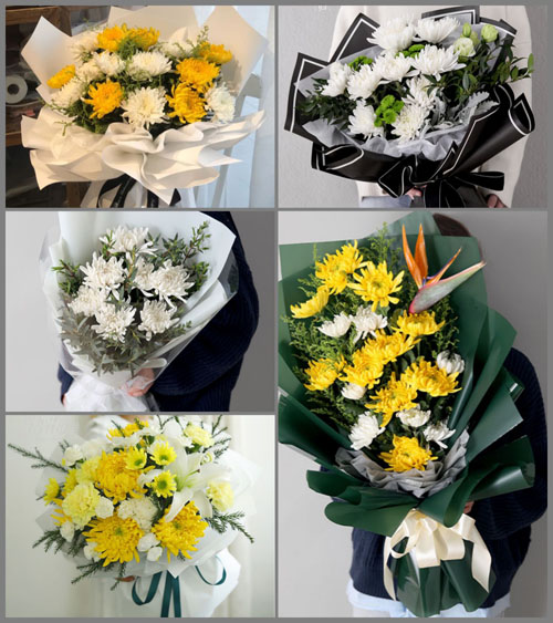 贵州毕节市赫章县河镇乡海雀村白事花束代送